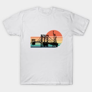 The Bridge and Statue of Liberty T-Shirt